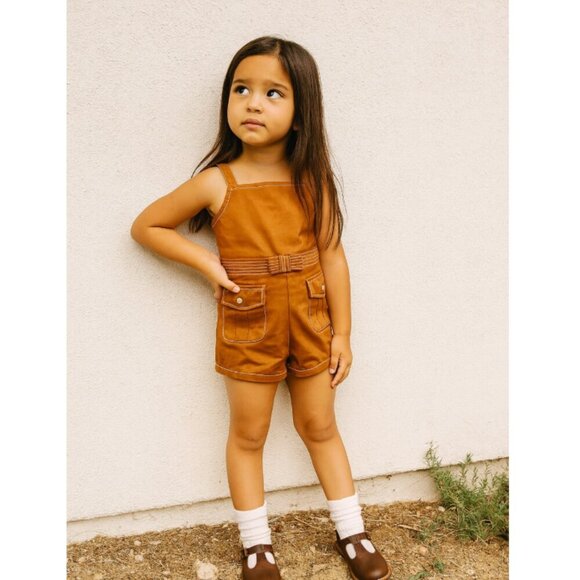 NEW Janie and Jack Girls Safari Romper Size 4 - Picture 1 of 5